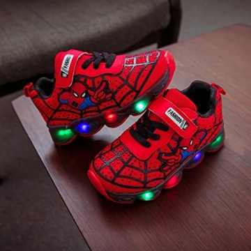 Light Up Sneakers for Toddlers - RAYCHY Red Shoes