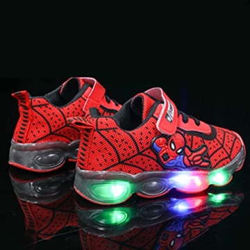Light Up Sneakers for Toddlers - RAYCHY Red Shoes