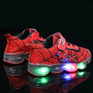 Light Up Sneakers for Toddlers - RAYCHY Red Shoes
