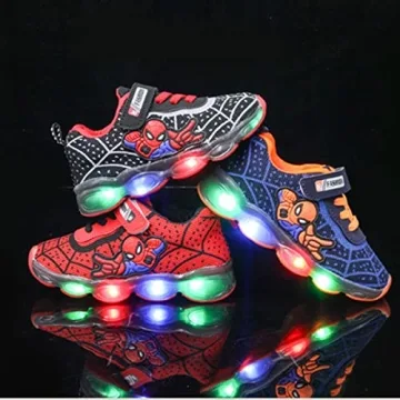 Light Up Sneakers for Toddlers - RAYCHY Red Shoes