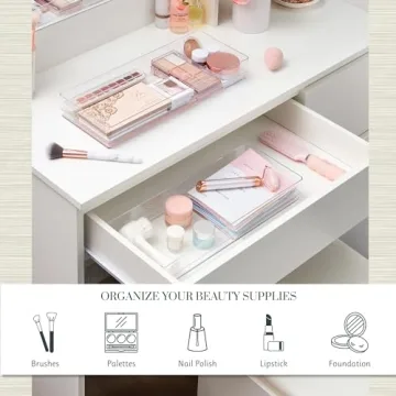 STORi Stackable Clear Drawer Organizer Set for All Rooms