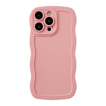 Caseative iPhone 14 Pro Max Case – Vibrant Pink Curly Wave Design for Style and Protection