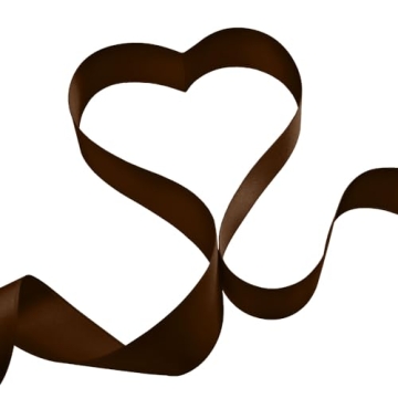 Brown Satin Ribbon 1 Inch 25 Yards Great for Gifts