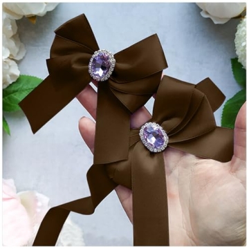 Brown Satin Ribbon 1 Inch 25 Yards Great for Gifts