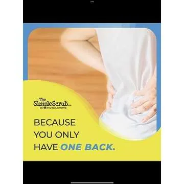 THE SIMPLE SCRUB Tile + Shower Scrubbing Mop Brush | Clean Bathroom, Kitchen, Hard to Reach Places | Ergonomic Handle + Interchangeable, Reusable Heads | Handle + 1 White Cleaning Pad