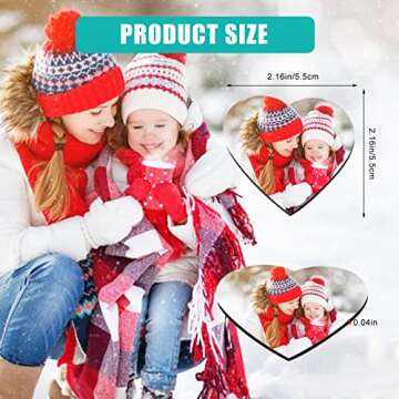 30PCS Personalized Sublimation Refrigerator Magnets 5.5 cm