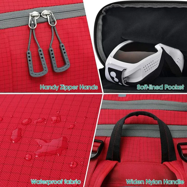 SEMSTY Waterproof Ski Boot Travel Bag 55L