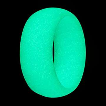 KUSI Silicone Wedding Ring Band for Men Committed to Active Lifestyle, Infinity Bands, Rubber, Comfo...