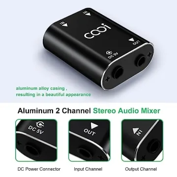 Cooidea Stereo Audio Mixer with AUX Support