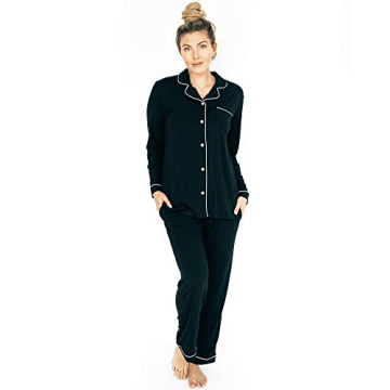 Kindred Bravely Clea Classic Long Sleeve Maternity Pajamas For Hospital | Nursing Pajama Set And Mat...