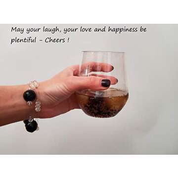 Unbreakable Julere Stemless Plastic Wine Glasses Set