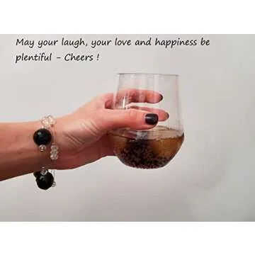 Unbreakable Julere Stemless Plastic Wine Glasses Set