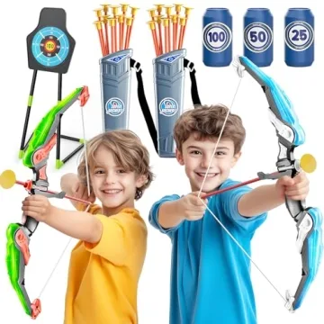 EagleStone Kids Bow and Arrow Set with LED Lights