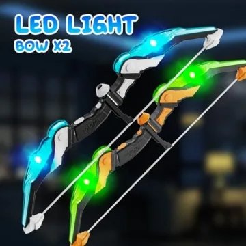 EagleStone Kids Bow and Arrow Set with LED Lights