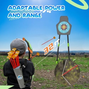 EagleStone Kids Bow and Arrow Set with LED Lights