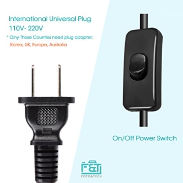 Foto&Tech Studio Lighting Kit with CFL Daylight Bulbs - 2 Pieces