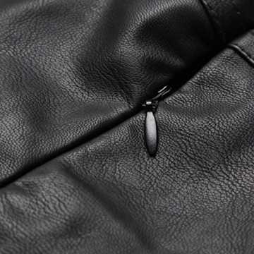 Chouyatou Stylish Faux Leather Mini Skirt for Women