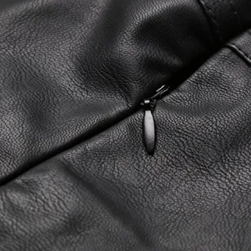 Chouyatou Stylish Faux Leather Mini Skirt for Women