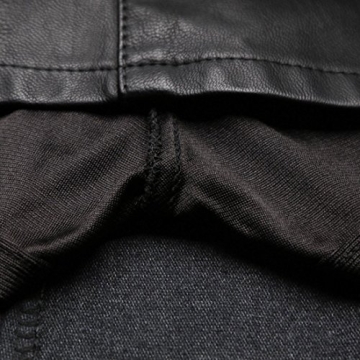 Chouyatou Stylish Faux Leather Mini Skirt for Women