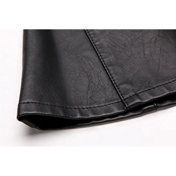 Chouyatou Stylish Faux Leather Mini Skirt for Women