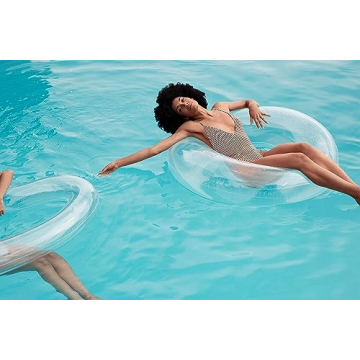Lôteli Clear Swim Ring - Stylish Transparent Pool Float