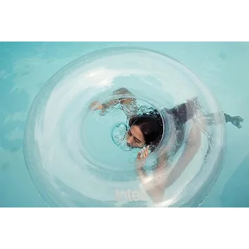 Lôteli Clear Swim Ring - Stylish Transparent Pool Float