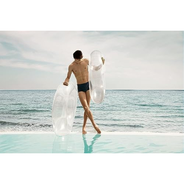 Lôteli Clear Swim Ring - Stylish Transparent Pool Float