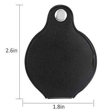 HESTYA 10X Mini Magnifying Glass – Compact & Durable