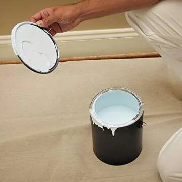 Trimaco SuperTuff 10 oz thick Heavyweight Canvas Drop Cloth, 4-feet x 5-feet