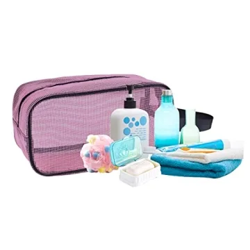 Moyad Mesh Shower Caddy Portable Toiletry Bag for Travel & Gym