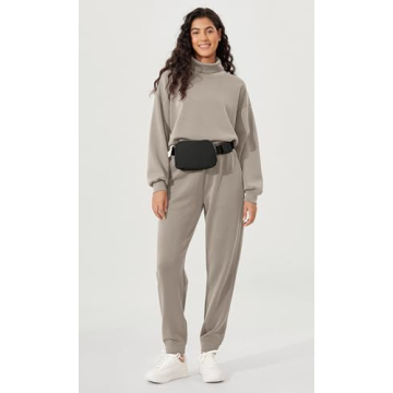 ODODOS Unisex Mini Belt Bag Pouch for Shopping Travelling, Black