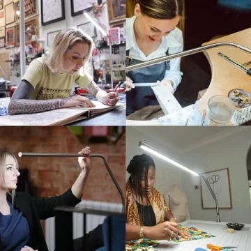 Daylight Slimline 3 Table Lamp - LED, 4 Brightness Levels