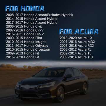 17670-T3W-A01 Gas Cap Fuel Cap For 2006-2021 Honda Accord/Civic/CR-V/HR-V/Pilot/Insight Odyssey/Cros...