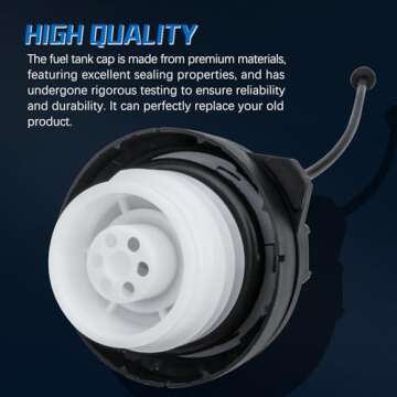 17670-T3W-A01 Gas Cap Fuel Cap For 2006-2021 Honda Accord/Civic/CR-V/HR-V/Pilot/Insight Odyssey/Crosstour/Fit/Accord Hybrid,2007-2020 Acura ILX/MDX/RDX/RL/TL/TSX 17670T3WA01