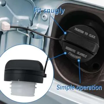 17670-T3W-A01 Gas Cap Fuel Cap For 2006-2021 Honda Accord/Civic/CR-V/HR-V/Pilot/Insight Odyssey/Crosstour/Fit/Accord Hybrid,2007-2020 Acura ILX/MDX/RDX/RL/TL/TSX 17670T3WA01