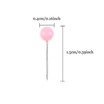 600 PCS Multi-Color Push Pins Map Tacks,1/8 inch Round Head with Stainless Point, 10 Assorted Colors...