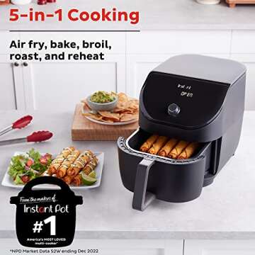 Instant Pot Vortex Slim XL Air Fryer 6QT for Perfect Meals