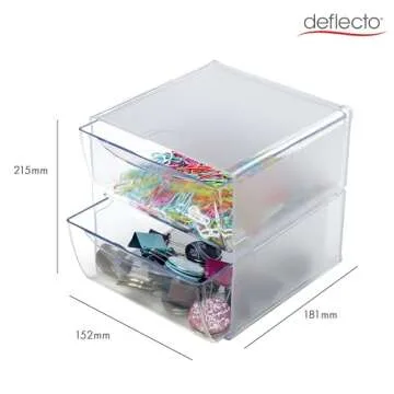 Deflecto Stackable Cube Organizer for Ultimate Organization at Home or Office