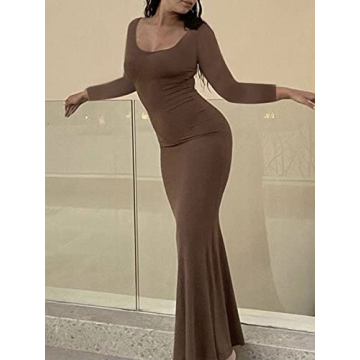 Elegant Long Sleeve Casual Lounge Dress for Women