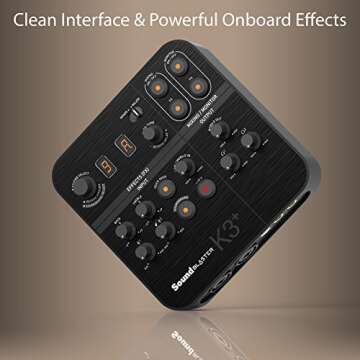 Creative Sound Blaster K3+ 2 Channel Digital Mixer for Musicians