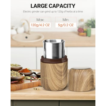 COOL KNIGHT Electric Herb Grinder - Large Capacity, Fast Speed