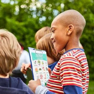 Juvale 50 Pack Nature Scavenger Hunt Cards for Kids Ages 4-8, Outdoor Find and Seek Camping Game