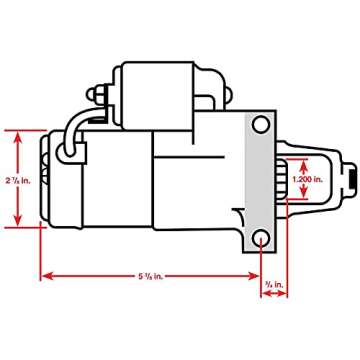 JEGS 10016 OE-Style Mini Starter Small Block/Big Block Chevy 168 Tooth Staggered