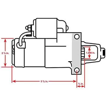 JEGS 10016 OE-Style Mini Starter Small Block/Big Block Chevy 168 Tooth Staggered