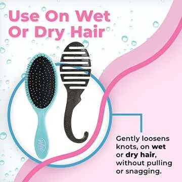 Wet Brush Original Detangler and Shower Detangler Duo