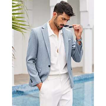 COOFANDY Business Summer Jackets for Men Lightweight Casual Suit Blazer Jackets Sports Coats One But...