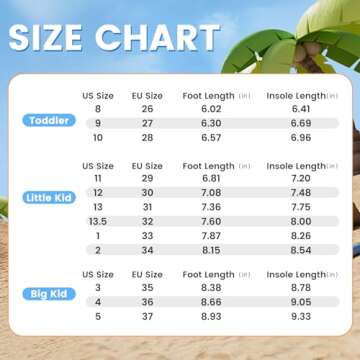 Vibdiv Girls Sport Sandals - Adjustable & Lightweight