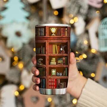Book Tumbler Library Travel Mug For Book Lovers