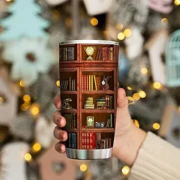 Book Tumbler Library Travel Mug For Book Lovers