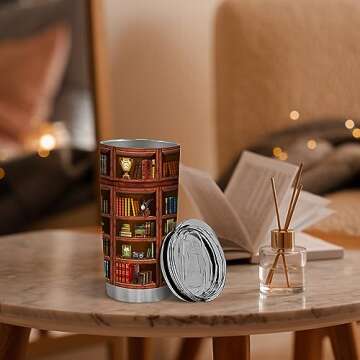 Book Tumbler Library Travel Mug For Book Lovers